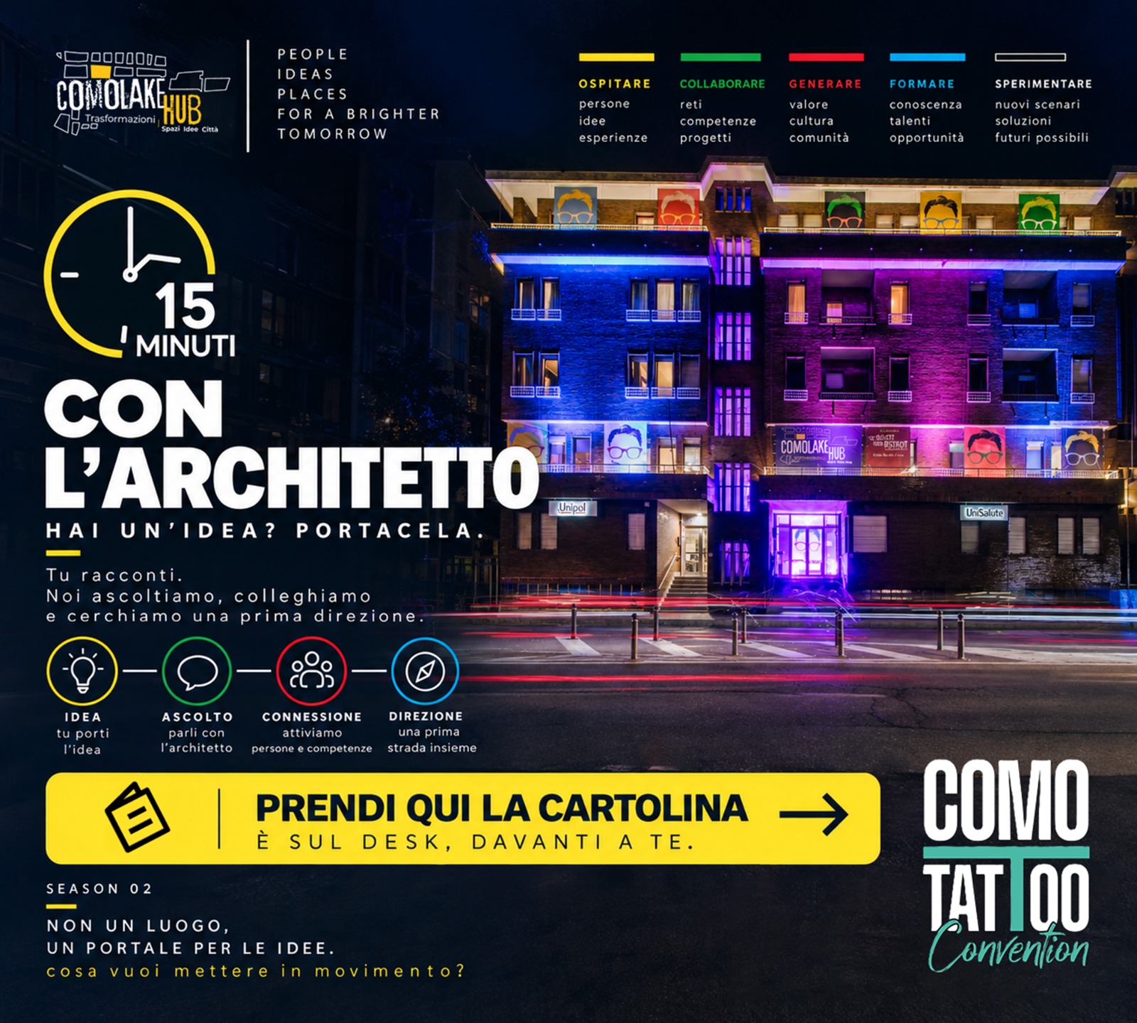 15 minuti con l&rsquo;architetto: Como Lake Hub alla Como Tattoo Convention